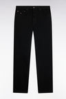 Regular fit black one wash stretch denim jeans