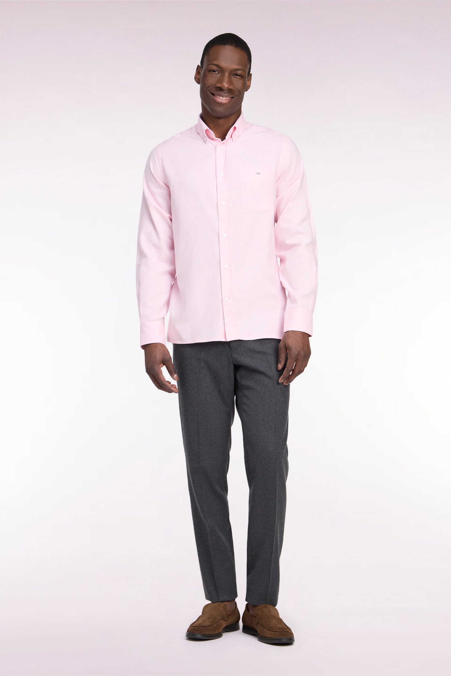 Pantalon gris chiné