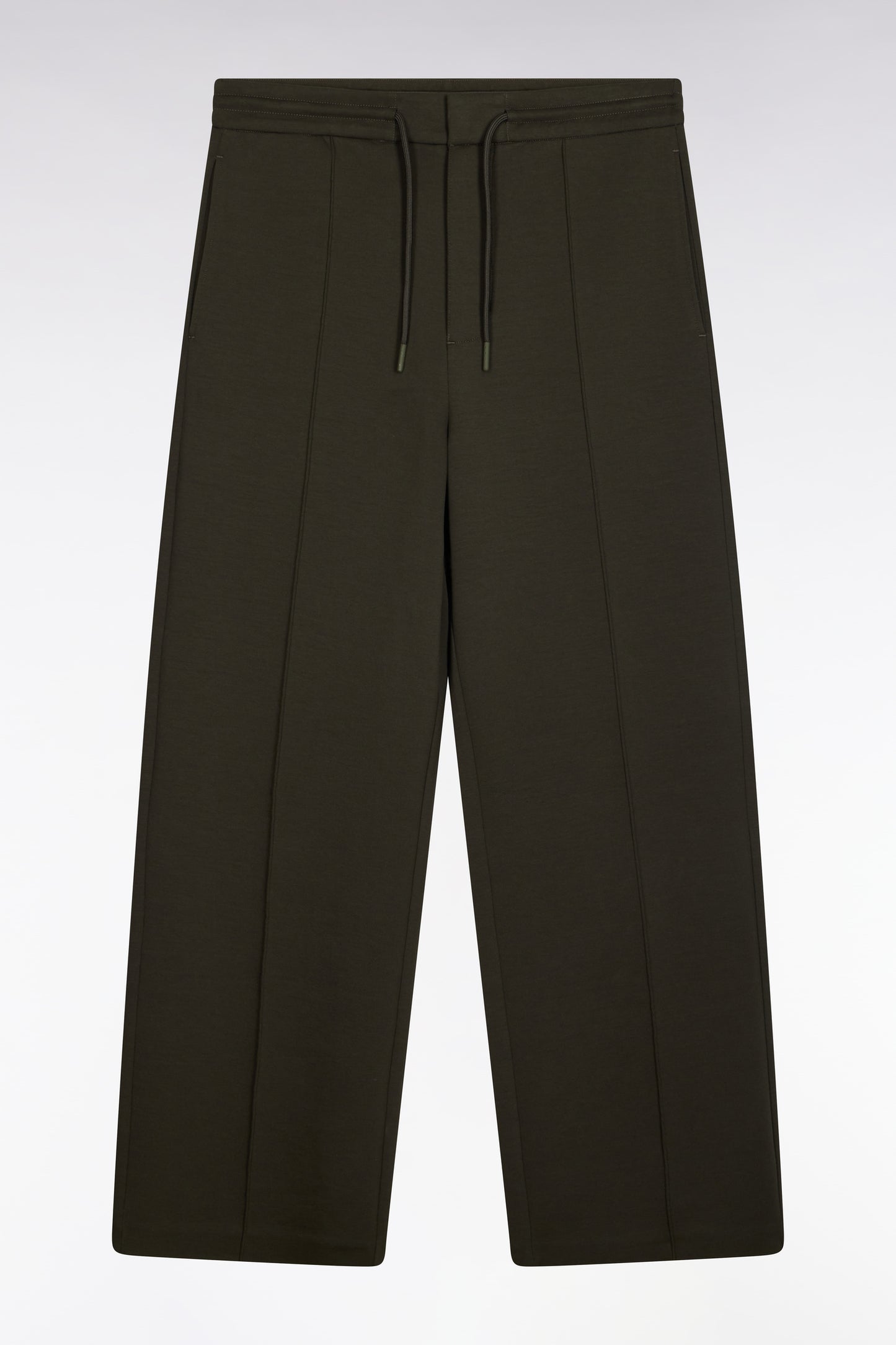 Jogging unisexe kaki coupe loose
