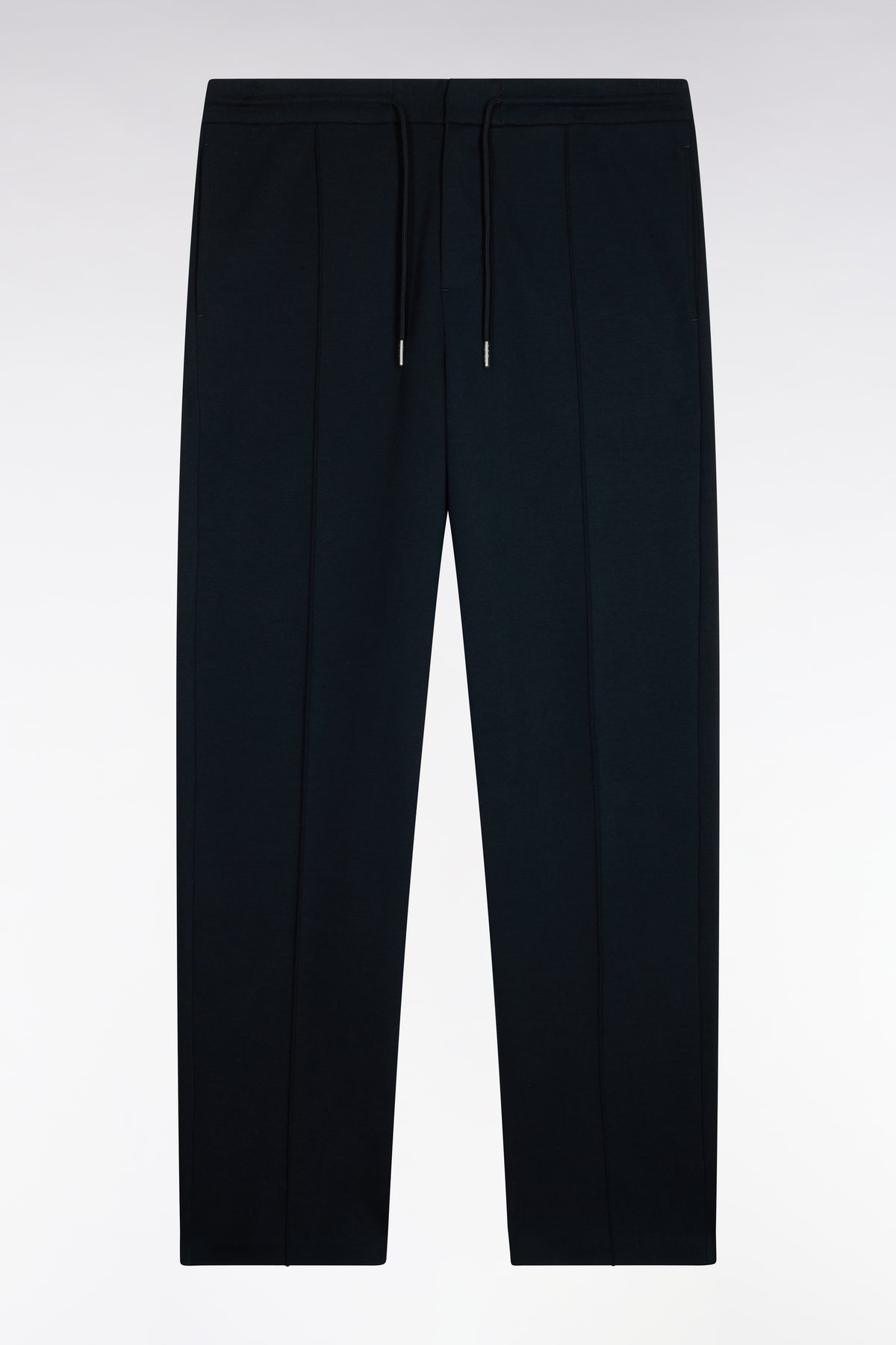 Unisex joggers in navy heather loose fit interlock