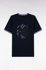 Navy short-sleeved t-shirt XV de France straight cut