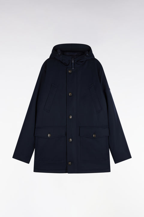 Navy buttoned parka - Image 2