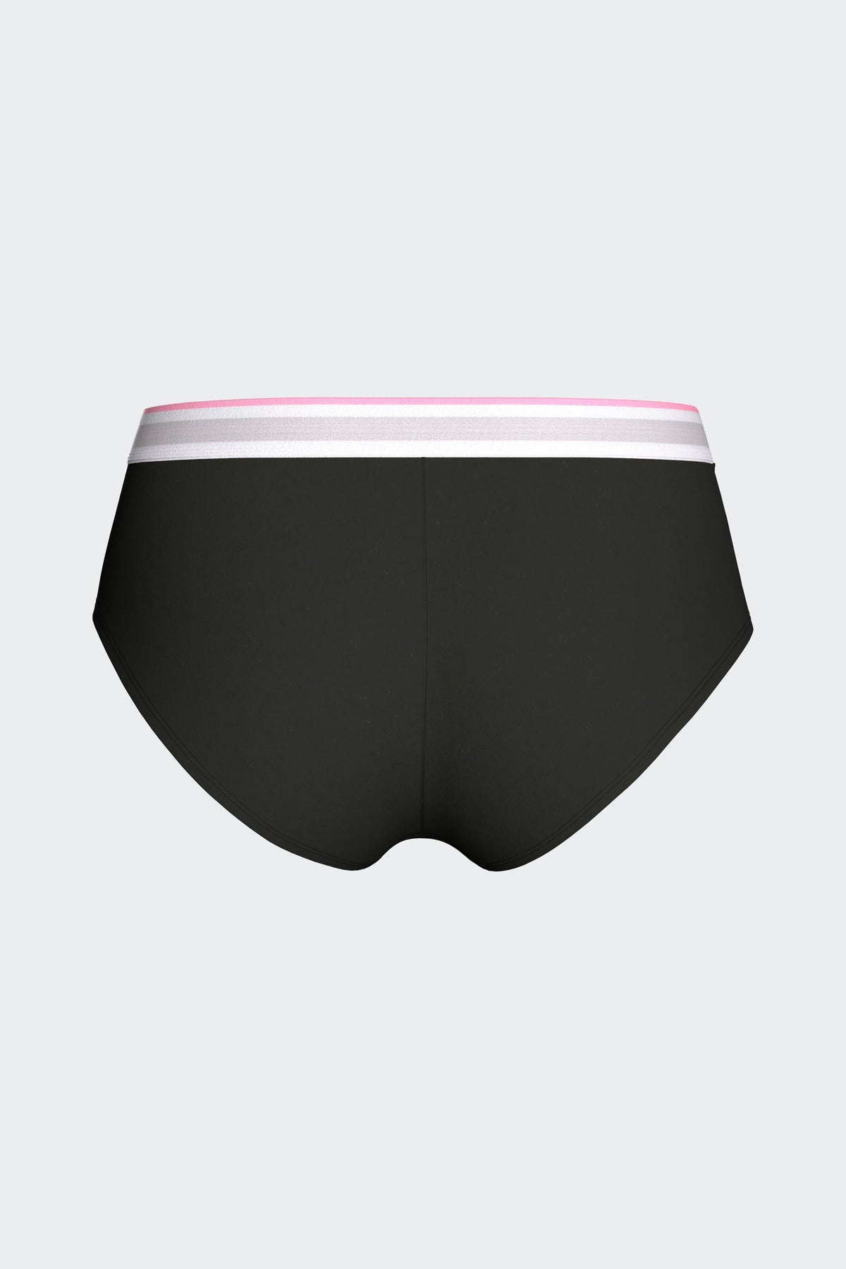 Shorty uni en Tencel stretch noir
