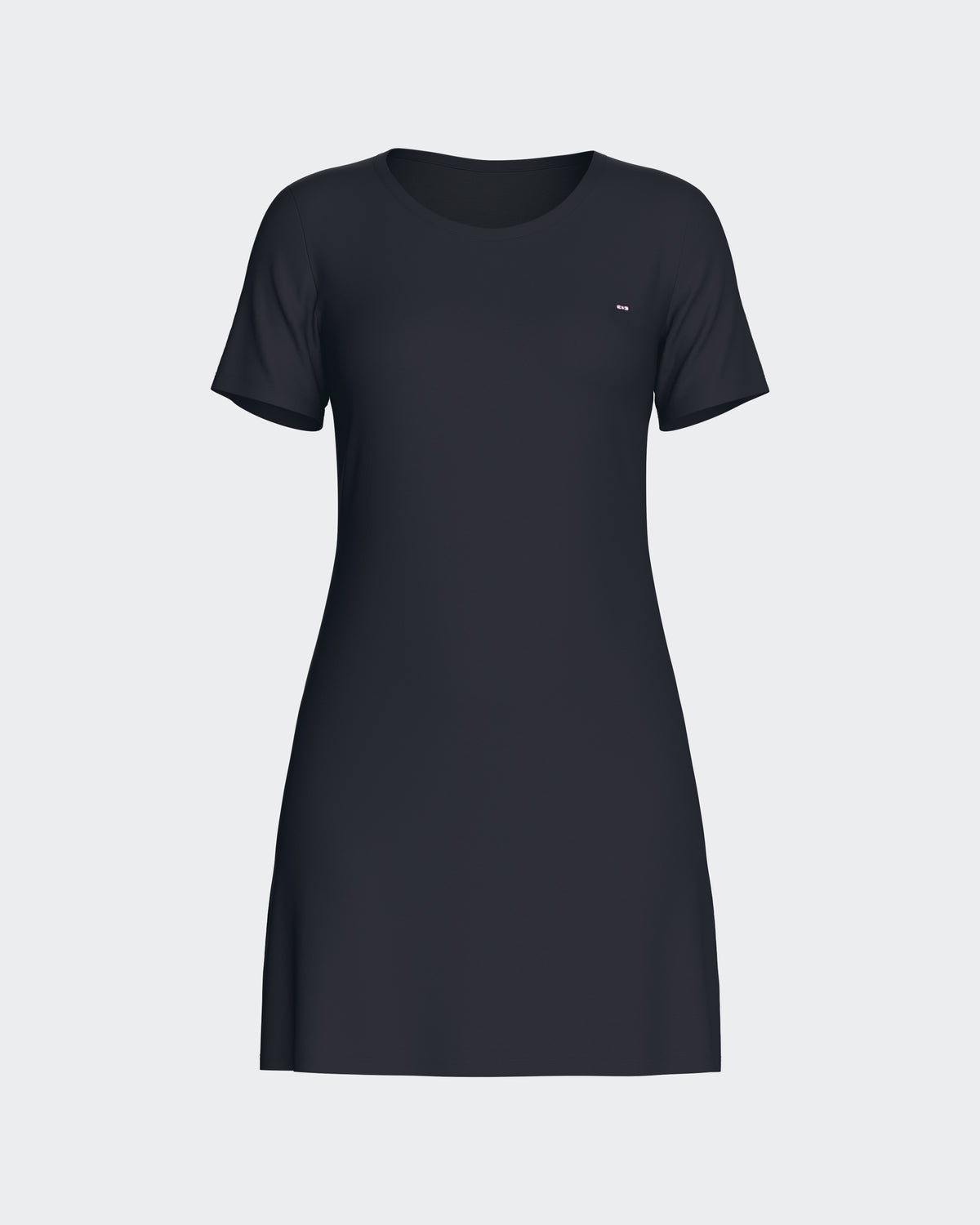 Nuisette unie en Tencel stretch marine