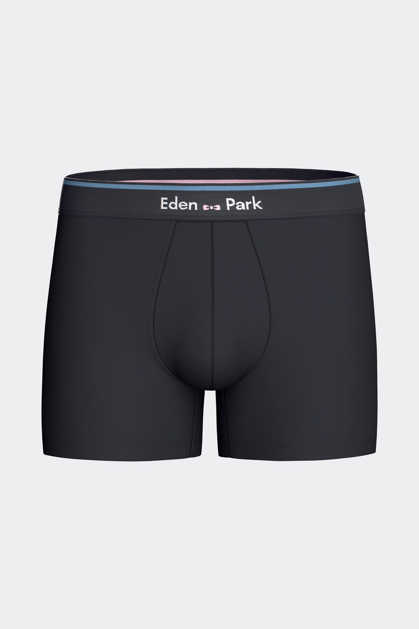Lot de 2 boxers en jersey de coton stretch unis et rayés marine