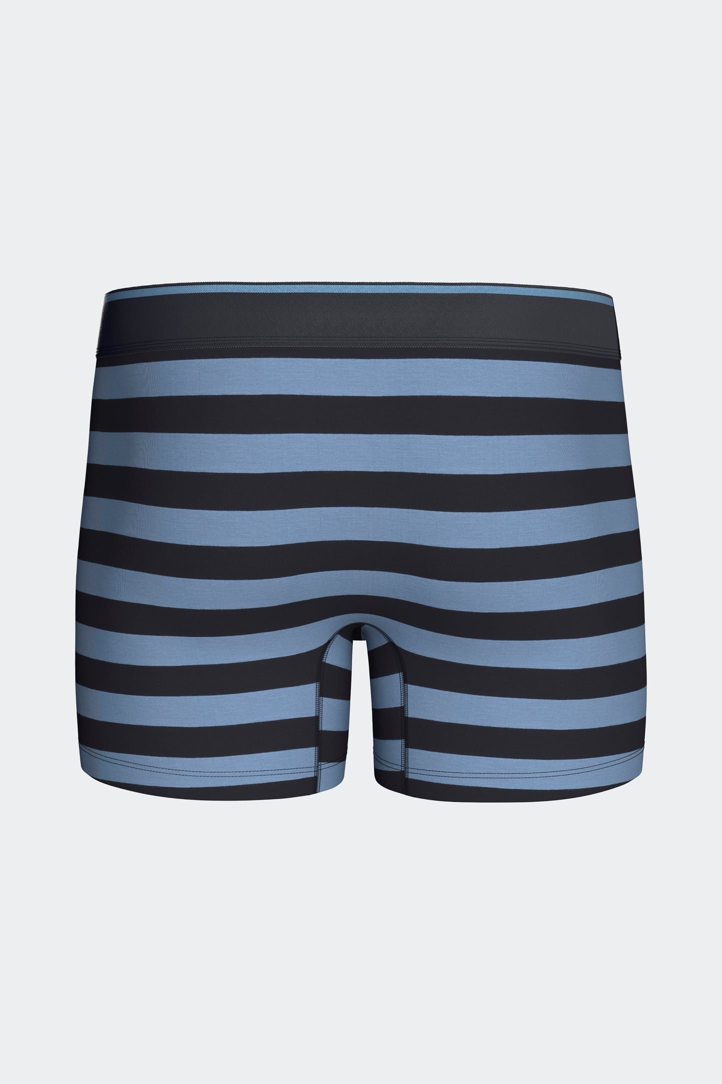 Lot de 2 boxers en jersey de coton stretch unis et rayés marine