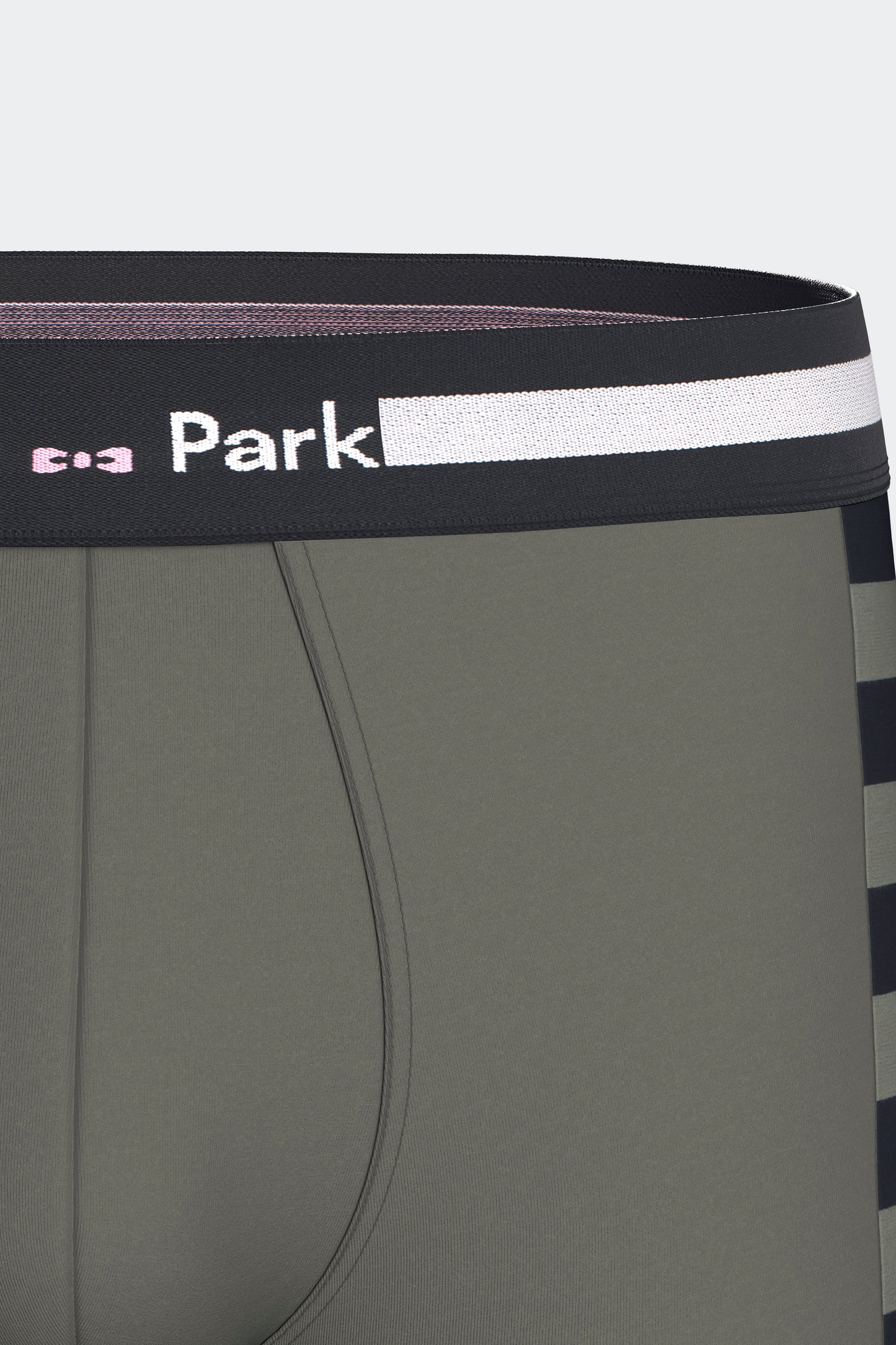 Lot de 2 boxers en jersey de coton stretch marine et kaki
