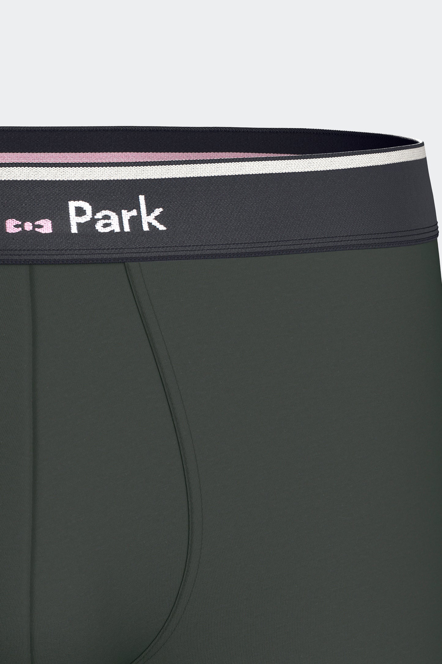 Lot de 2 boxers en jersey de coton stretch unis et imprimés kaki et gris