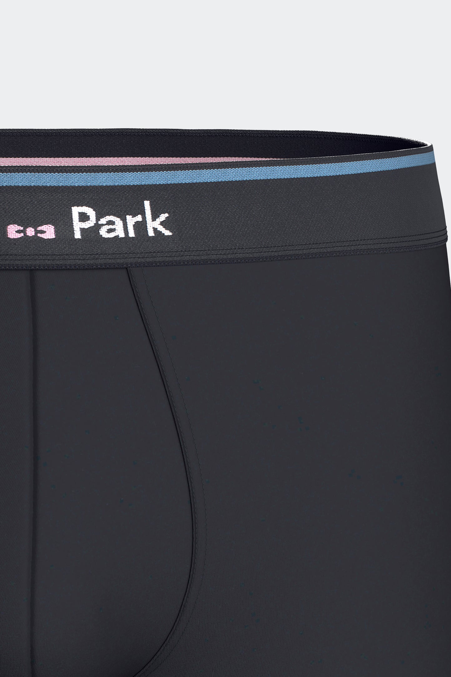 Lot de 2 boxers en jersey de coton stretch unis marine et rayures ciel