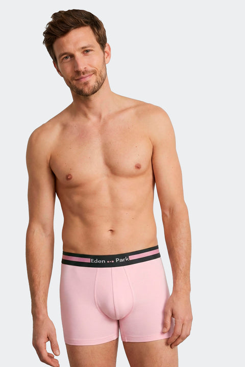 Lot de 3 boxers en jersey de coton stretch unis - Image 2