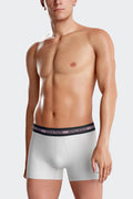 White stretch cotton boxers