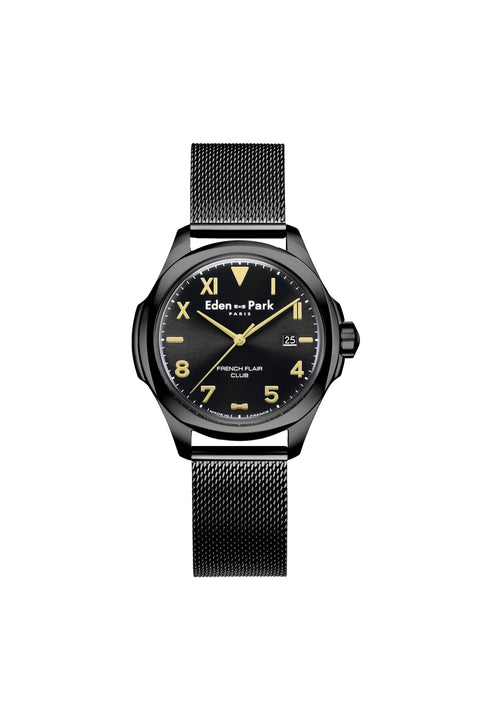 Quartz watch black - Image 1