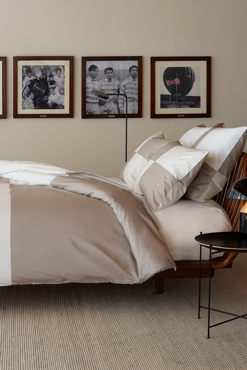 Beige cut and sewn comforter cover - Beau plongeon - Image 1