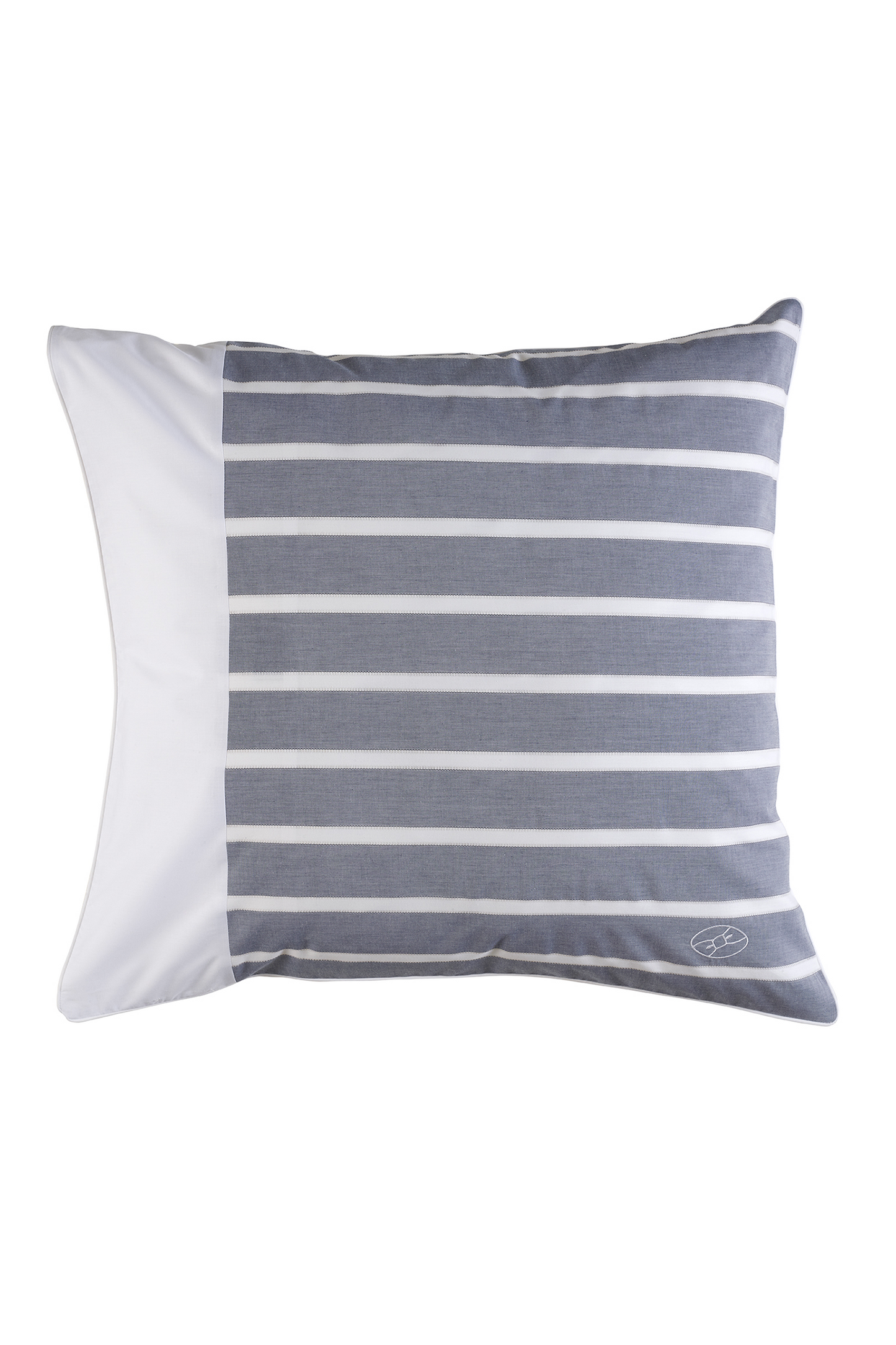 duo of square striped pillow case