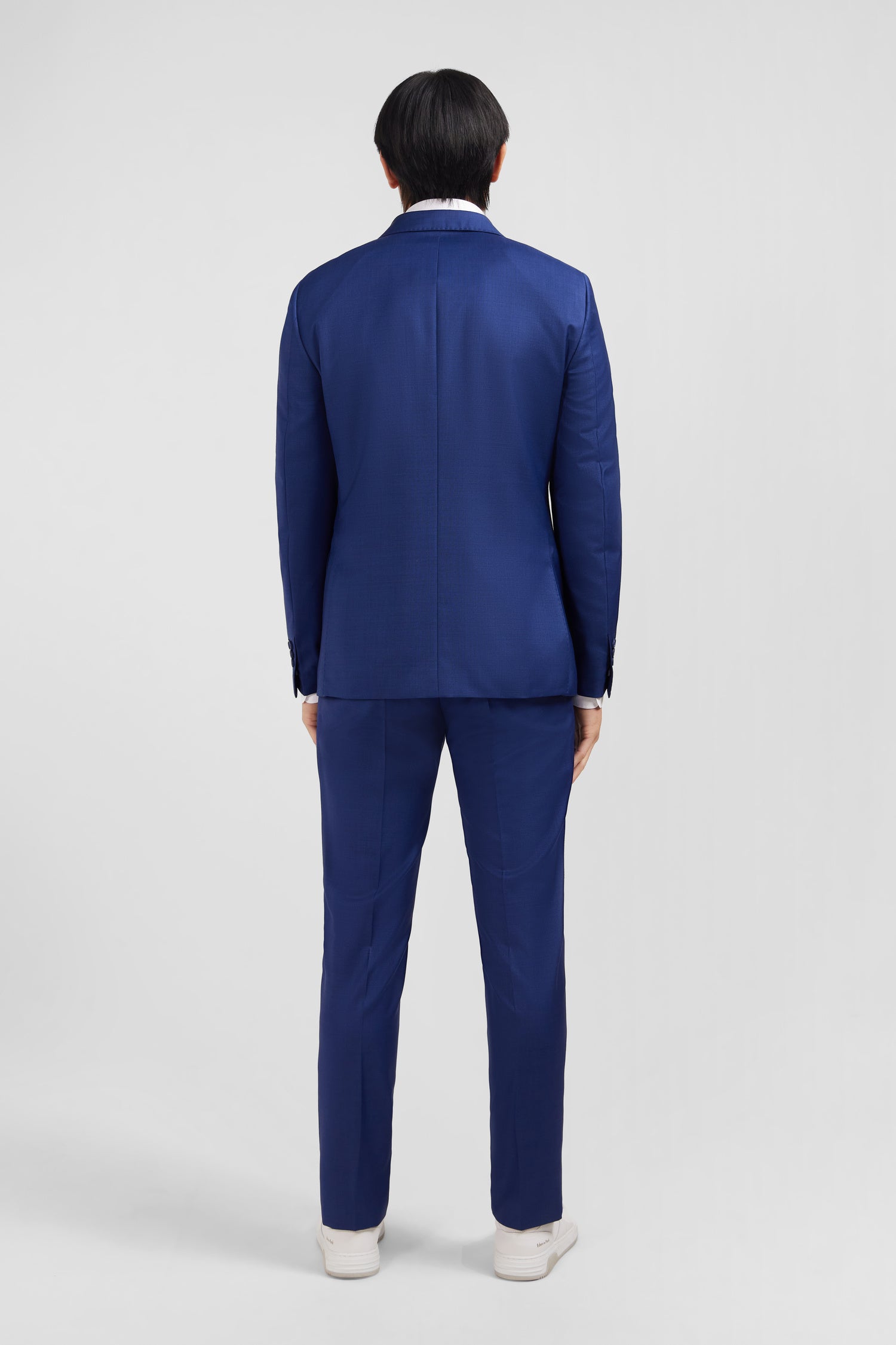 Slim-fit suit in blue wool