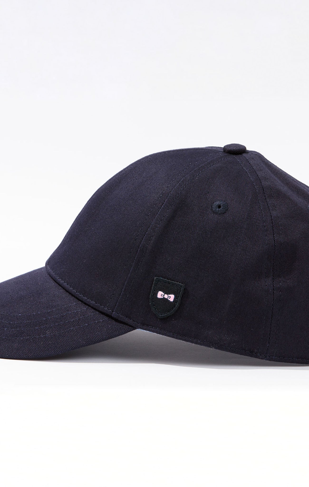 Unicolour navy blue cotton cap