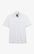 Polo blanc en coton pima stretch