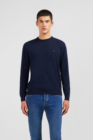 Crew navy blue cotton jumper