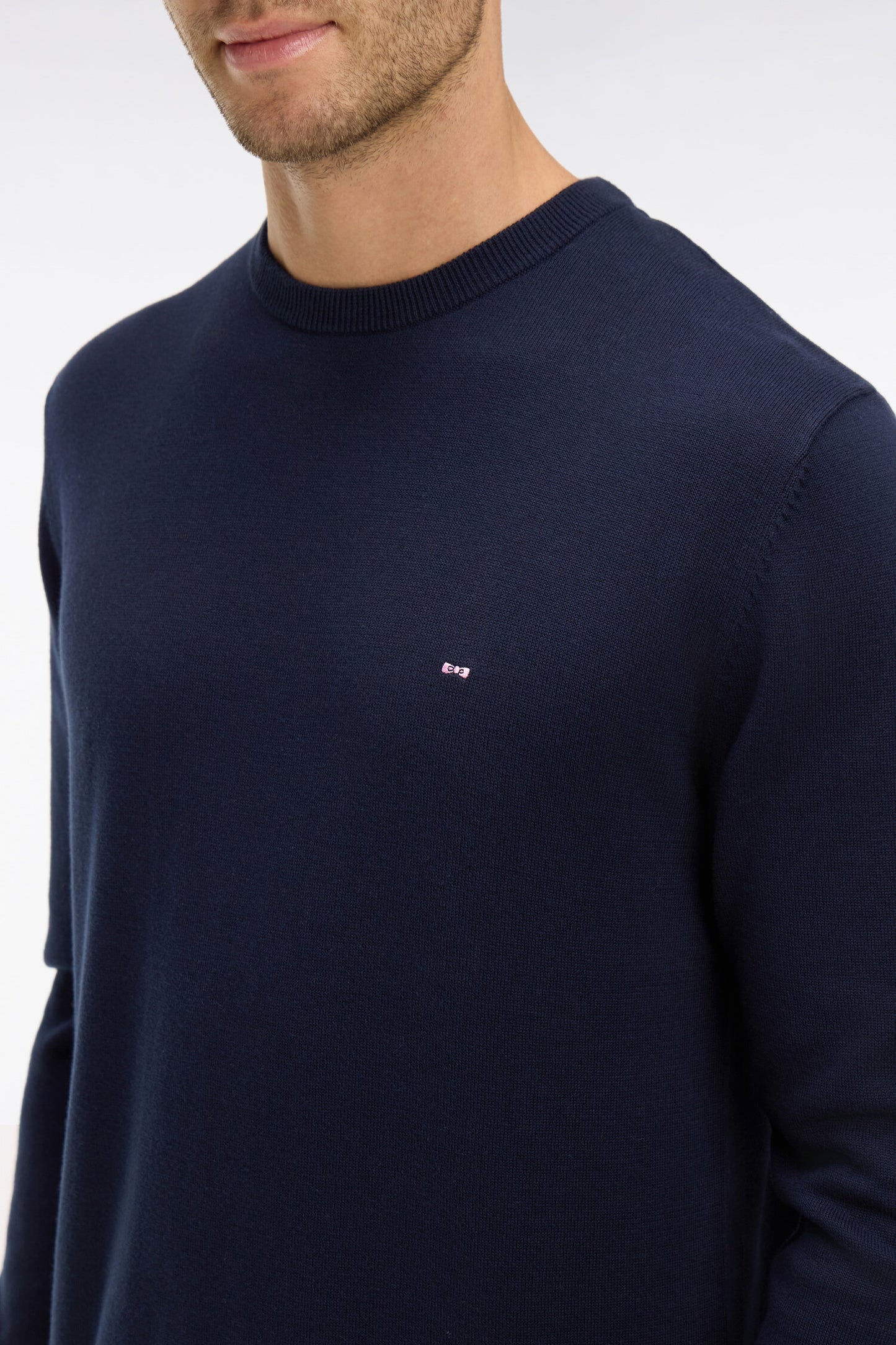 Crew navy blue cotton jumper