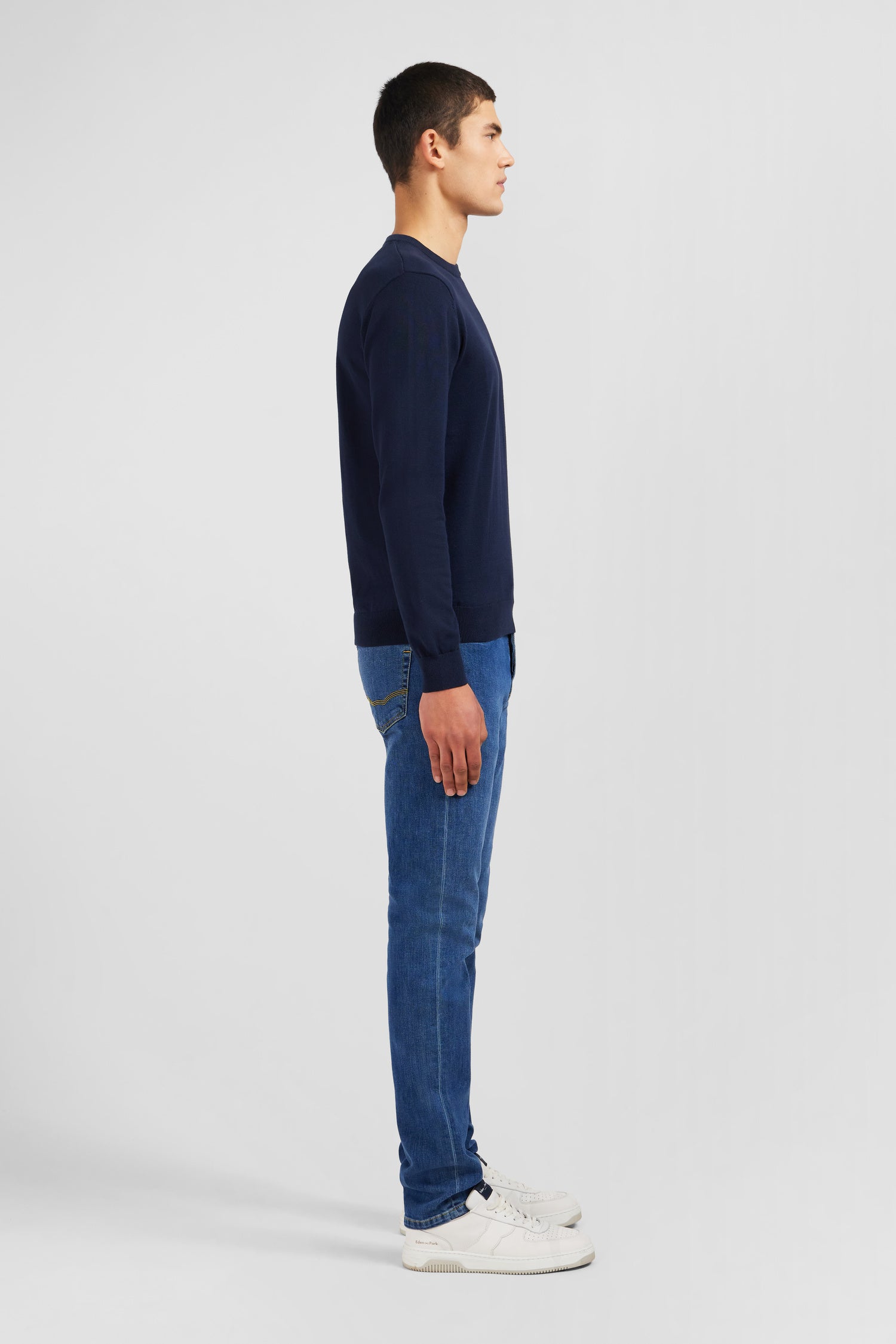 Crew navy blue cotton jumper