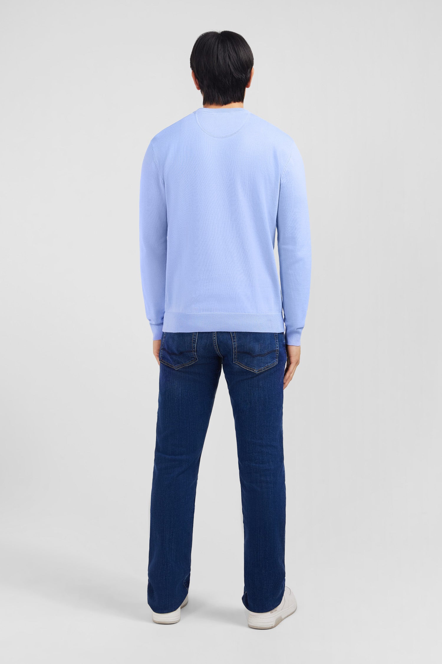 Crew light blue cotton jumper