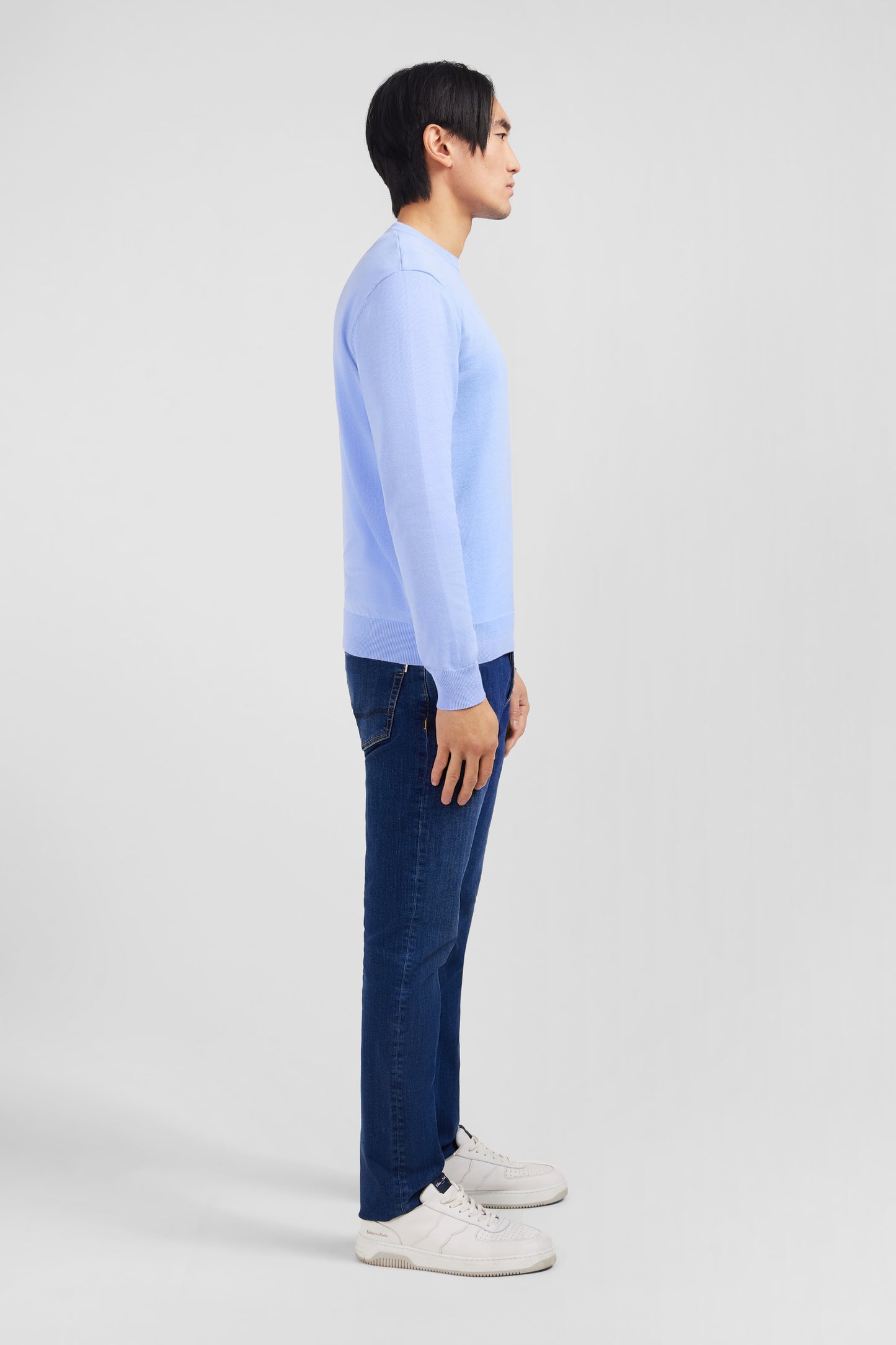 Crew light blue cotton jumper