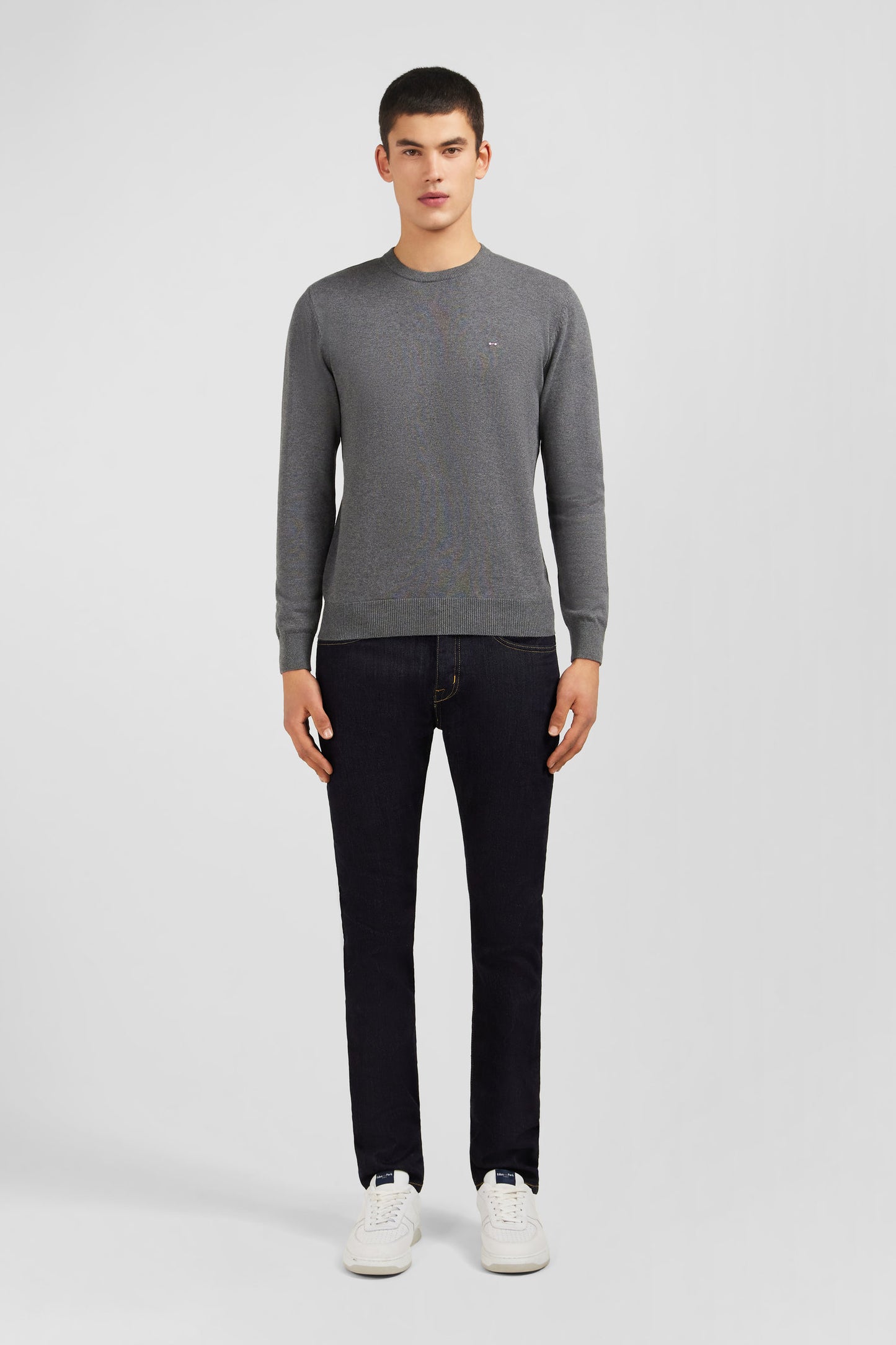 Crew grey cotton jumper