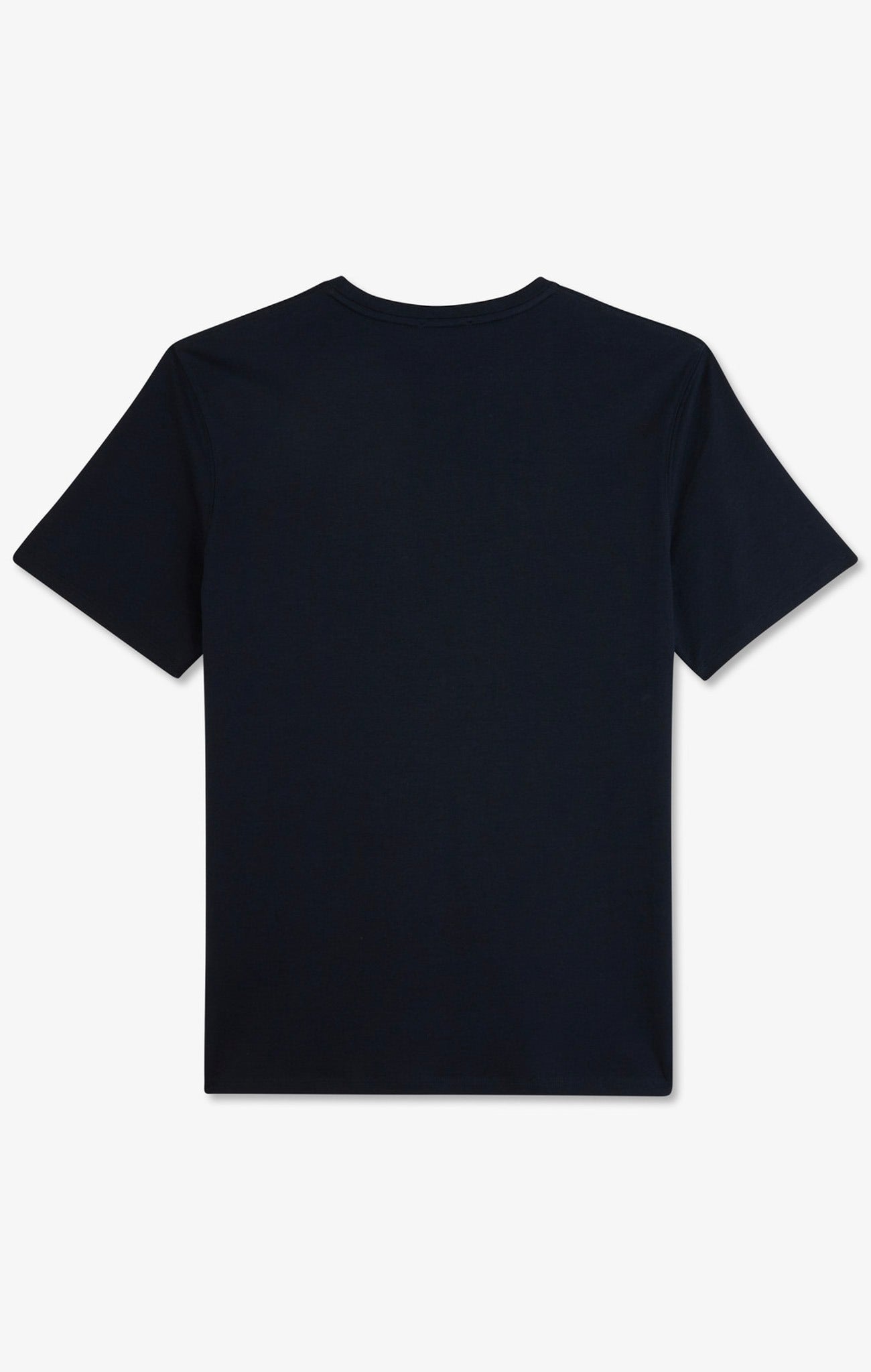 Crew neck navy blue pima cotton t-shirt