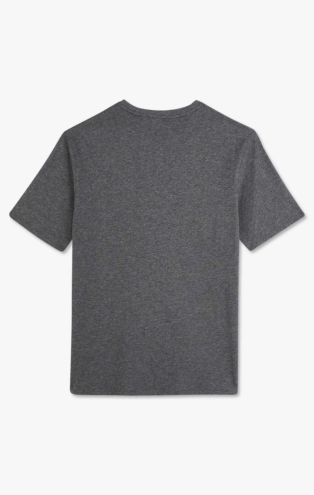 Crew neck grey pima cotton t-shirt