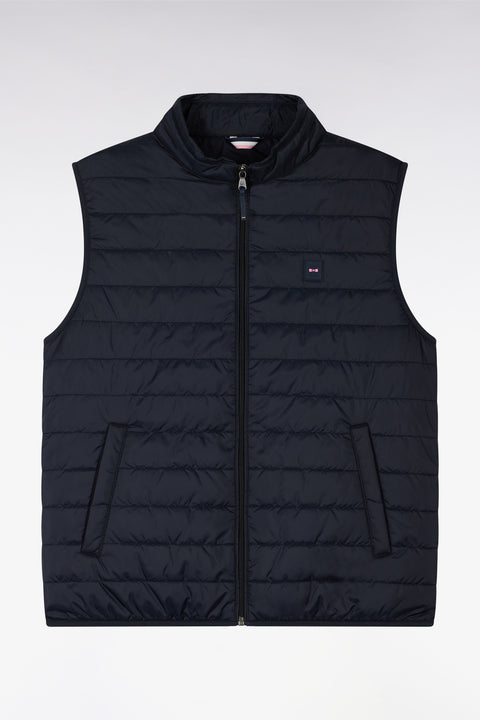 Navy blue sleeveless puffa jacket - Image 2
