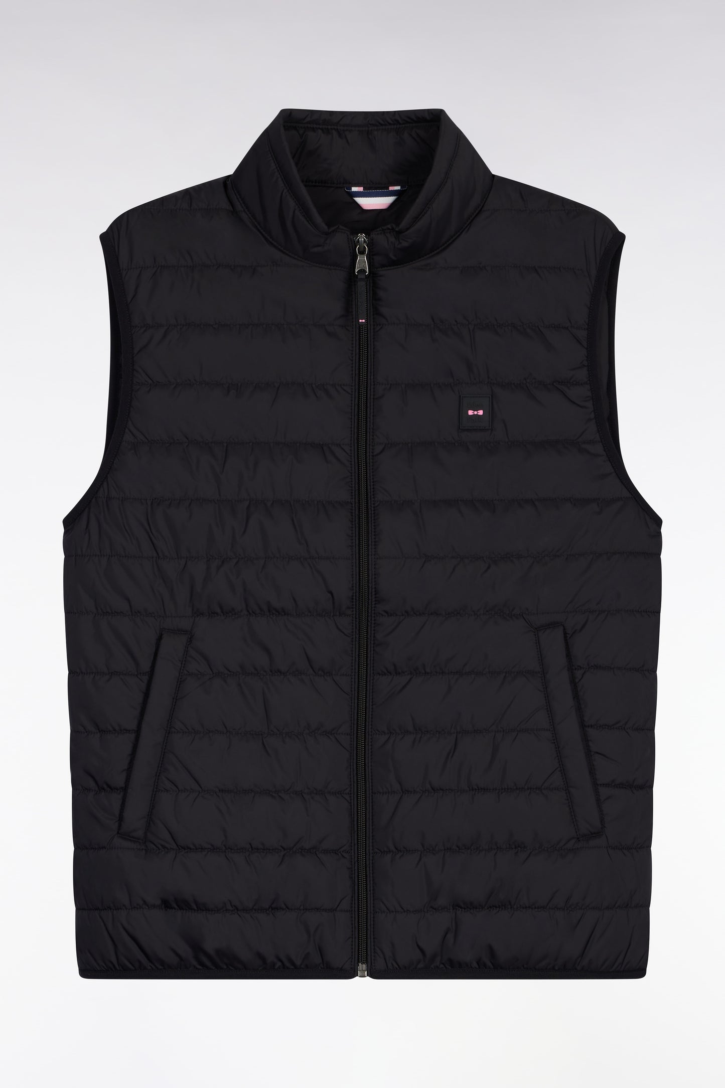 Black sleeveless down jacket