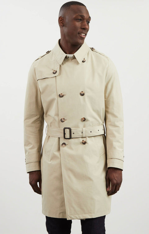 Beige water-repellent trench coat - Image 2