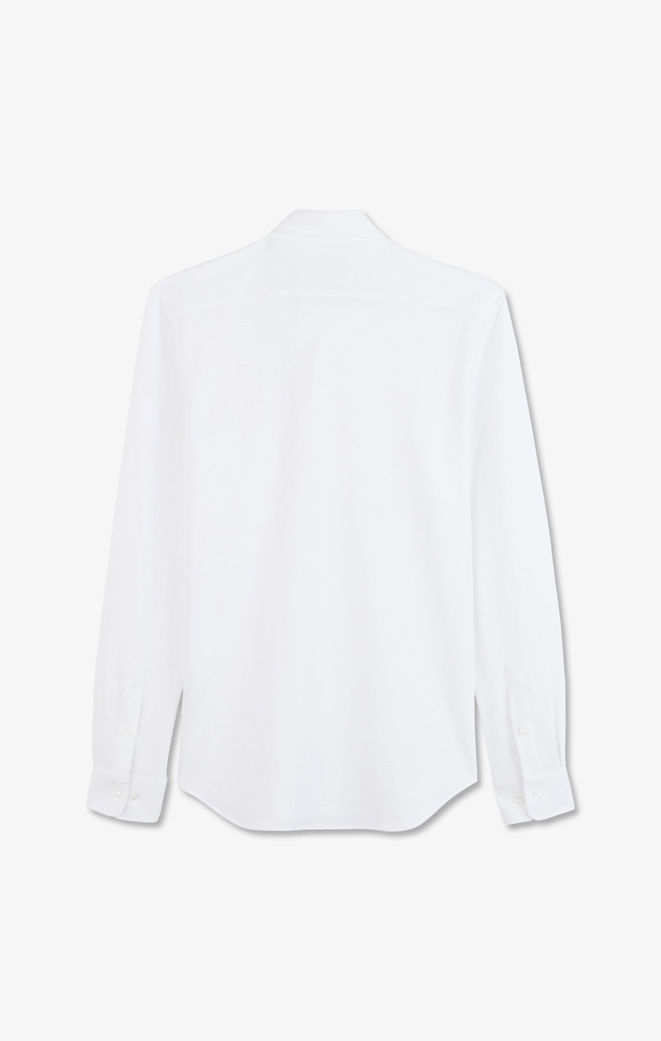 White cotton pinpoint shirt