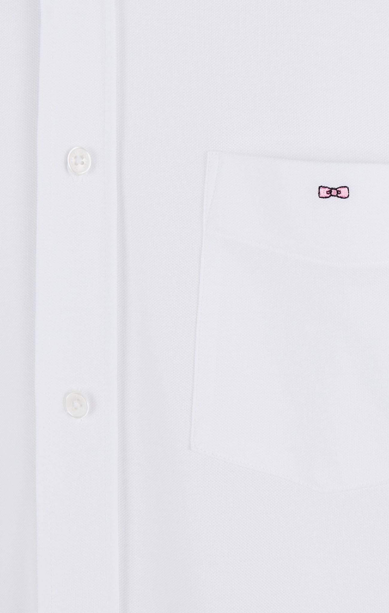 White pinpoint cotton shirt