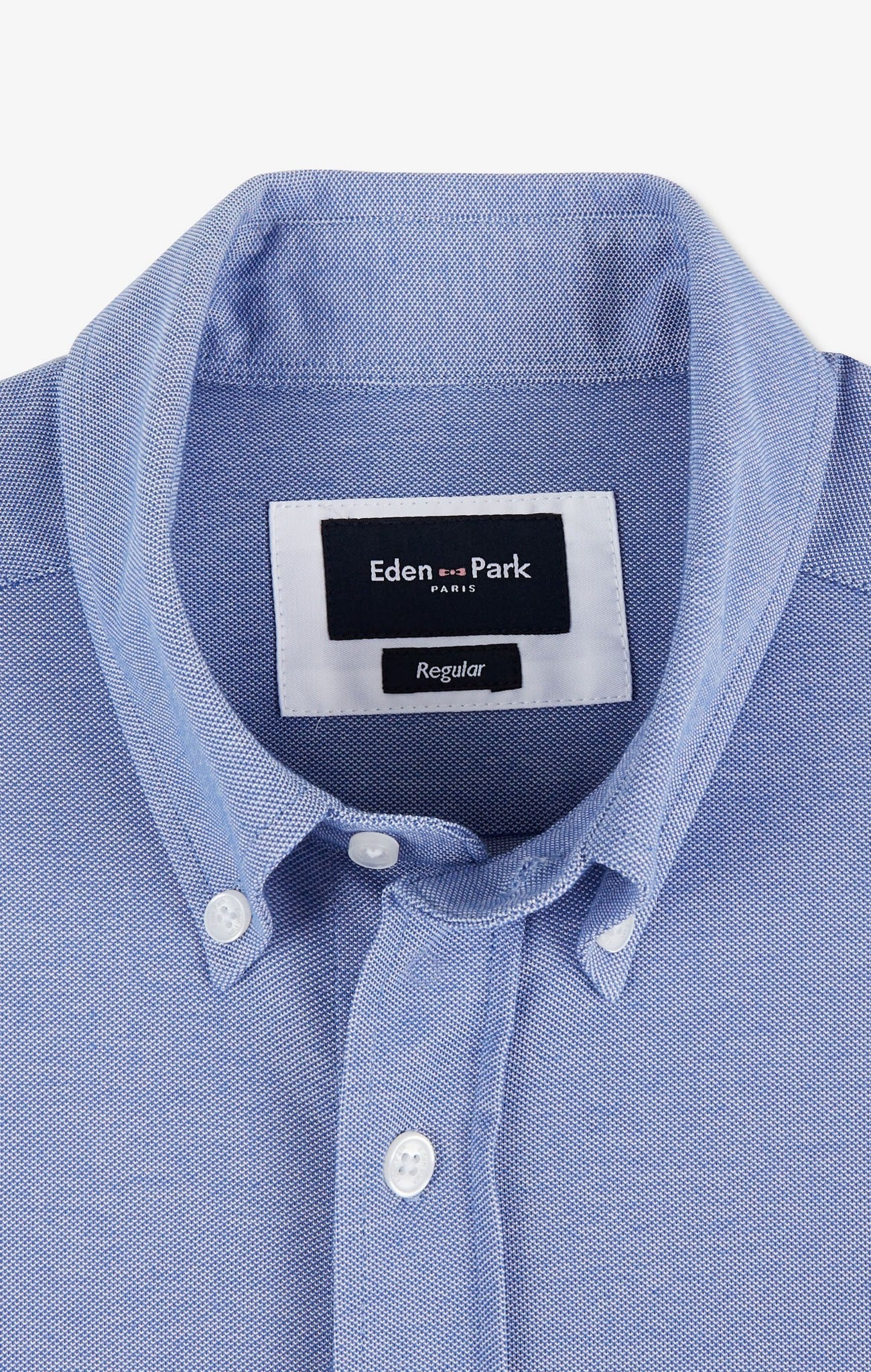 Blue pinpoint cotton shirt