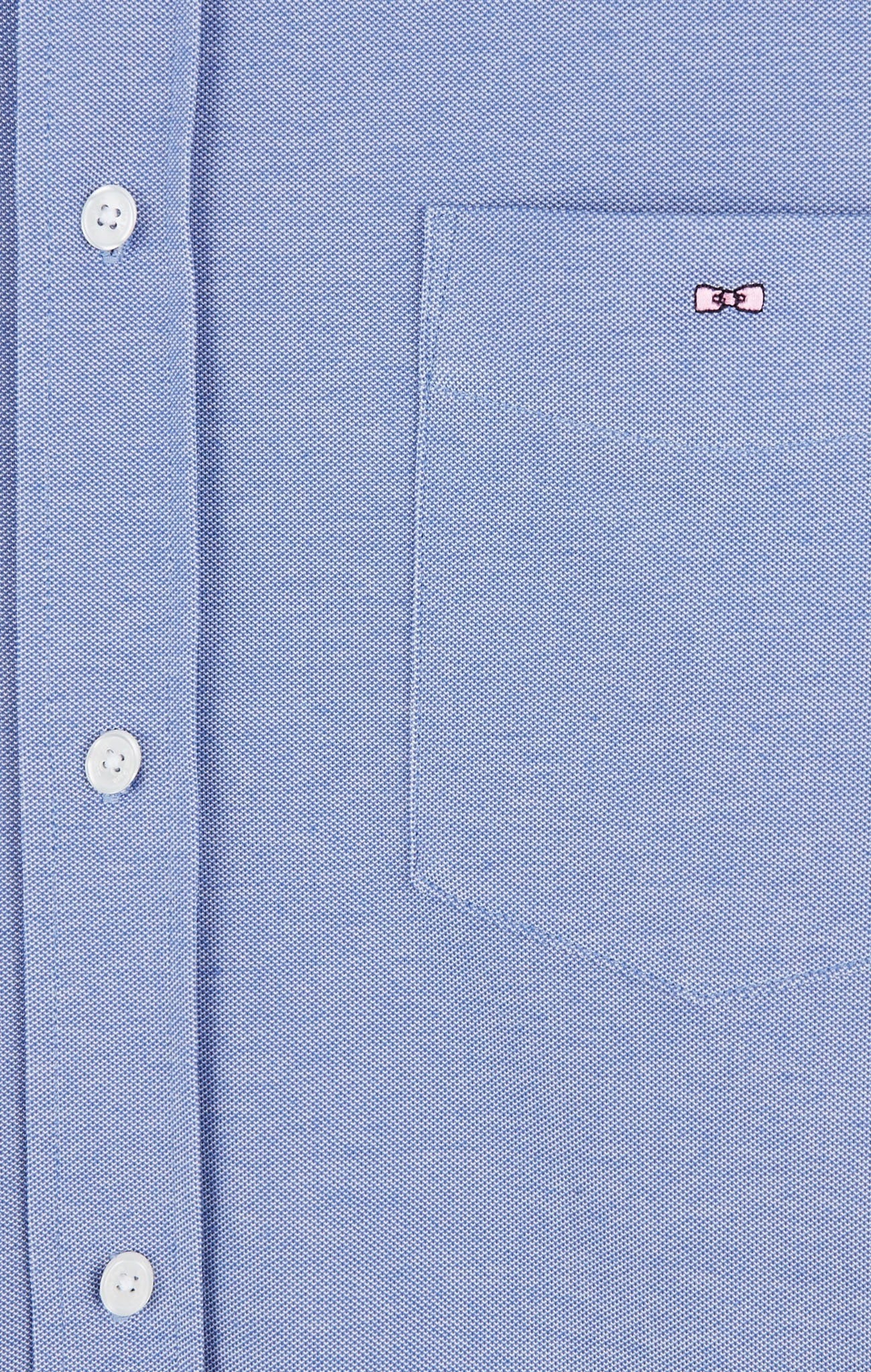 Blue cotton pinpoint shirt