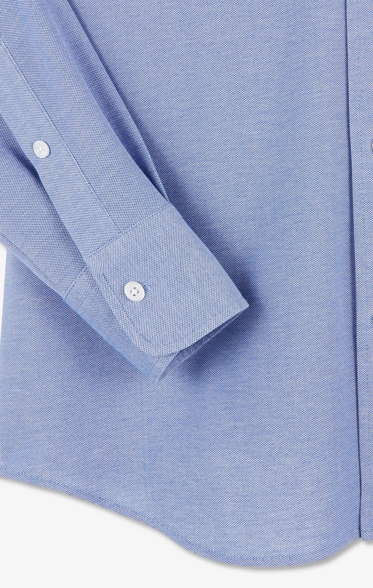 Blue cotton pinpoint shirt