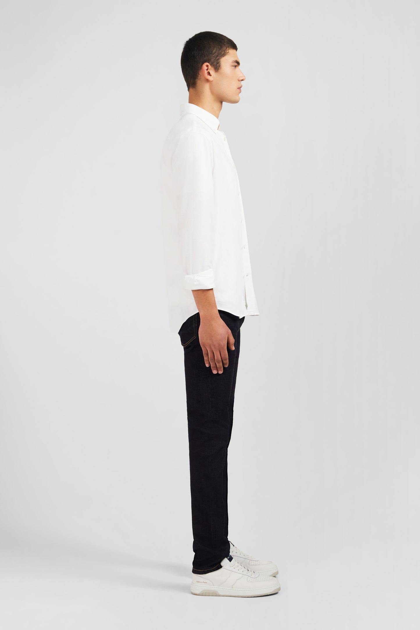 White pinpoint cotton shirt