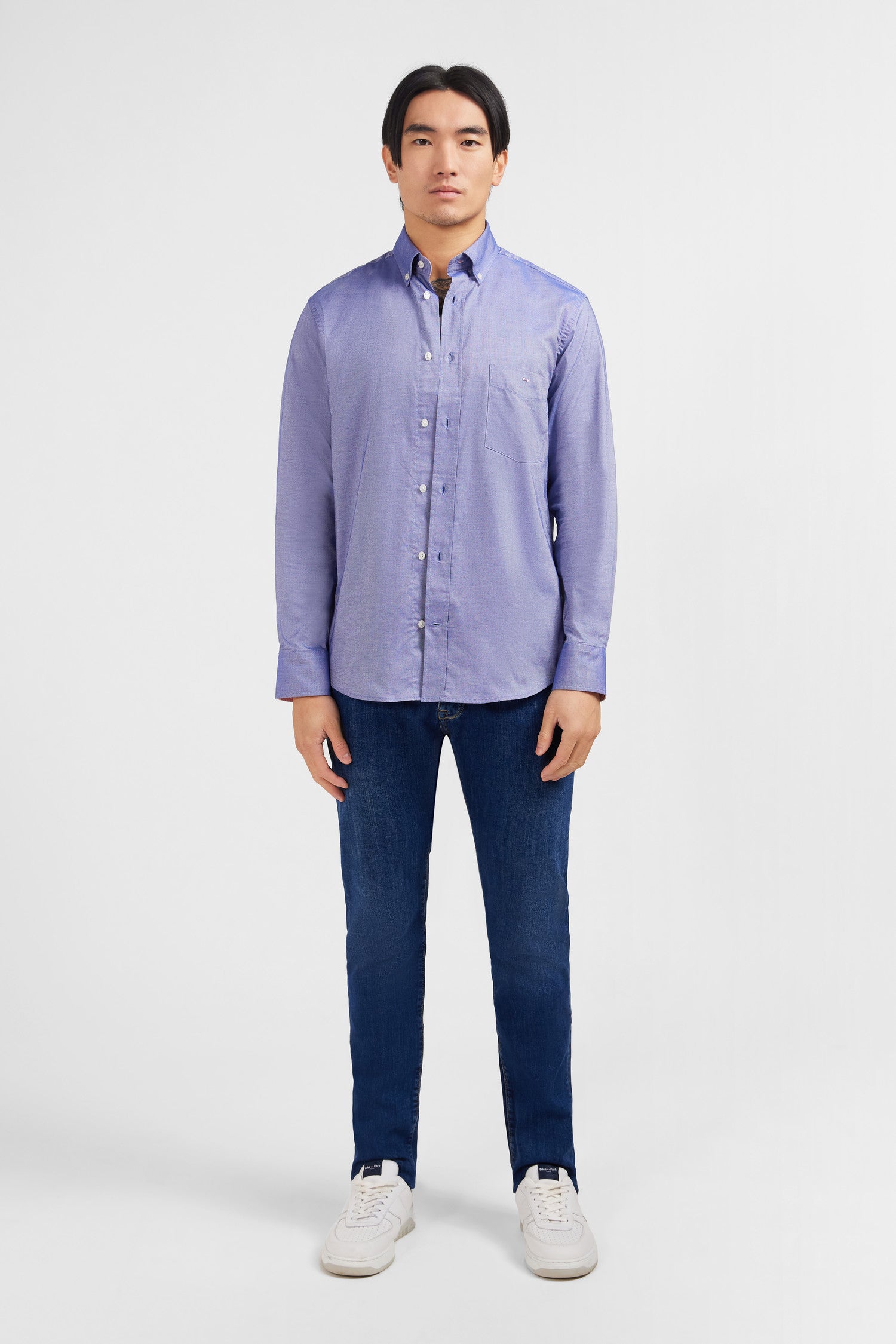 Navy blue cotton shirt