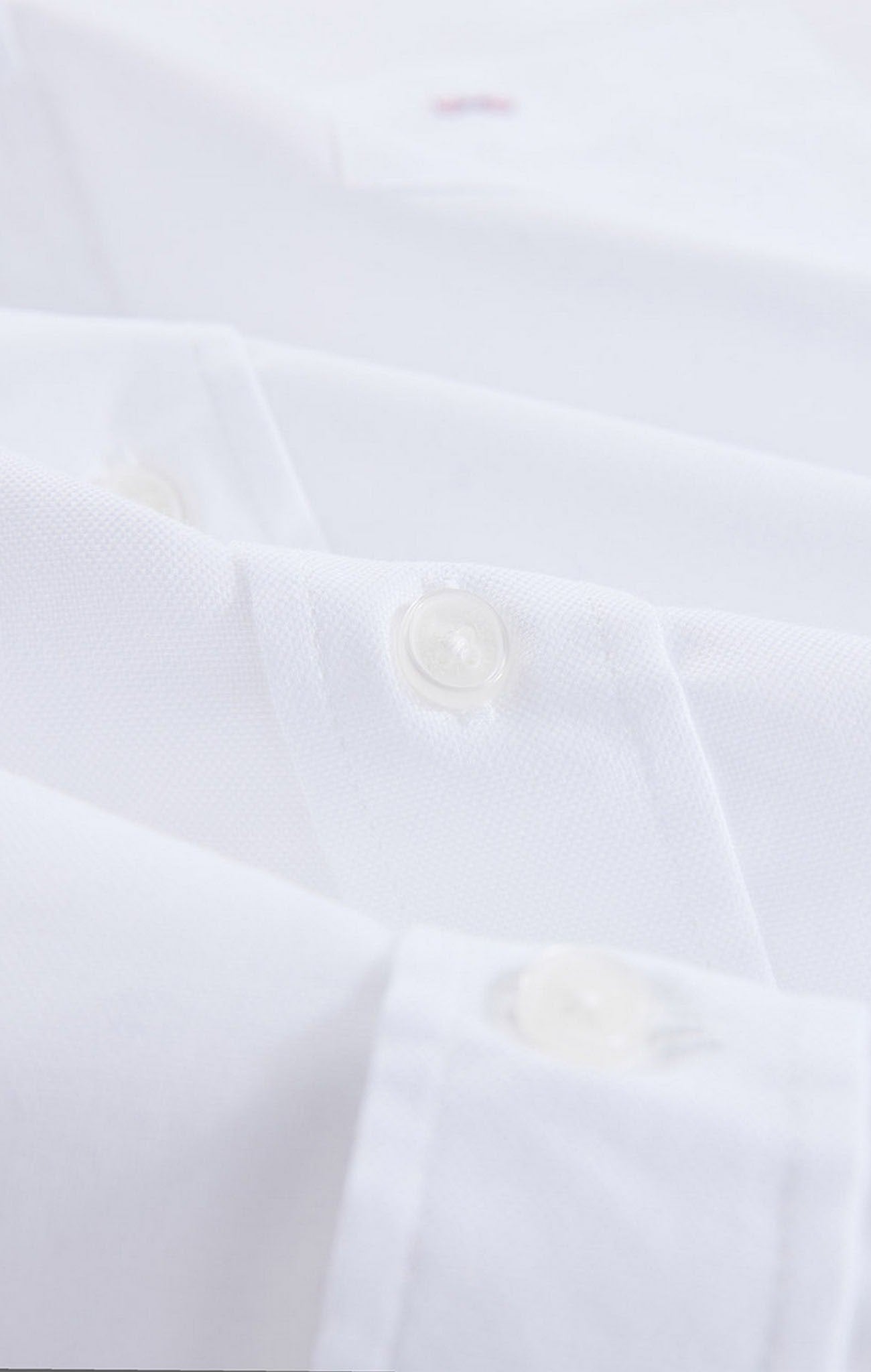 Short sleeved white cotton shirt