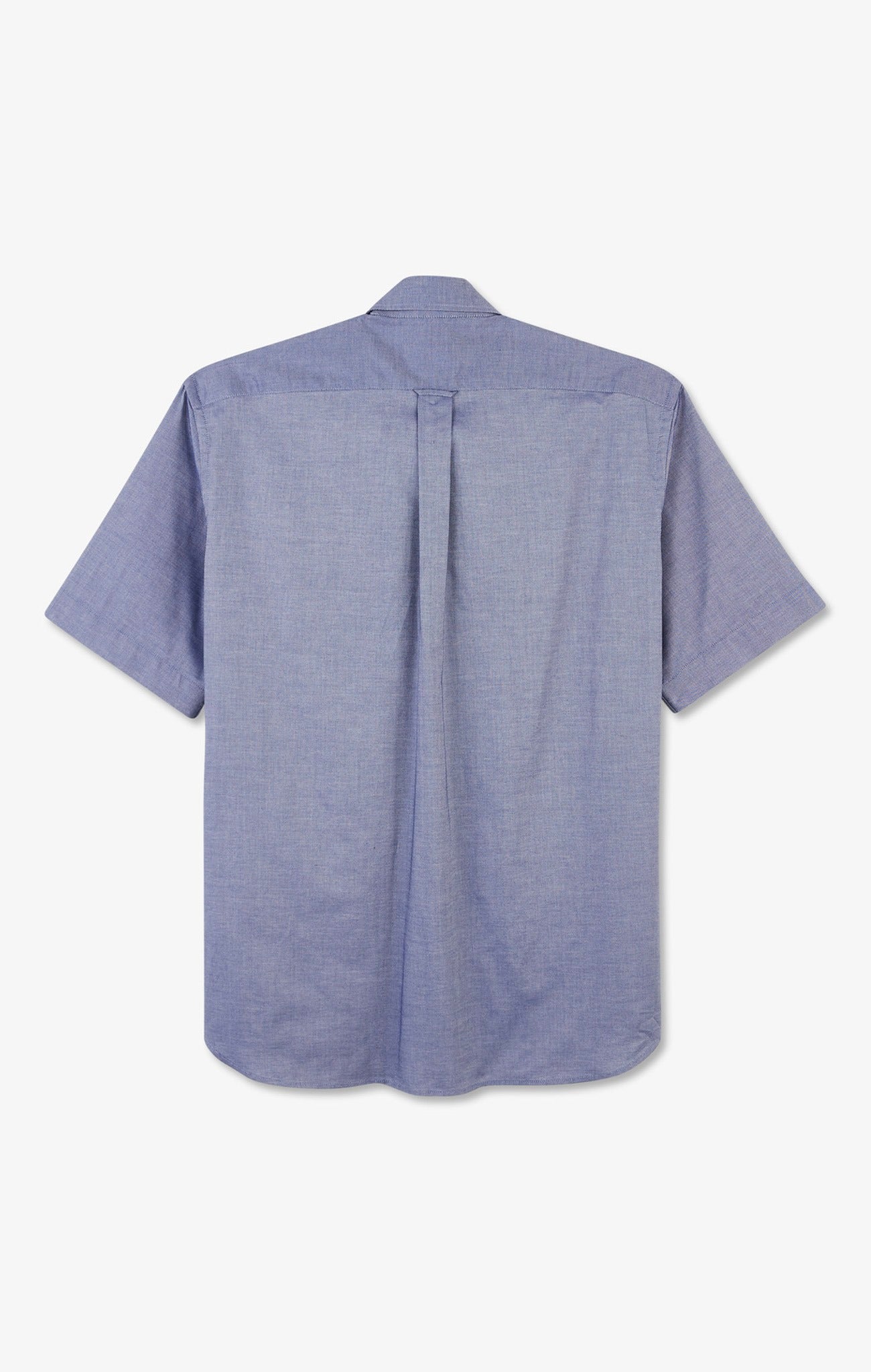 Short sleeved navy cotton shirt