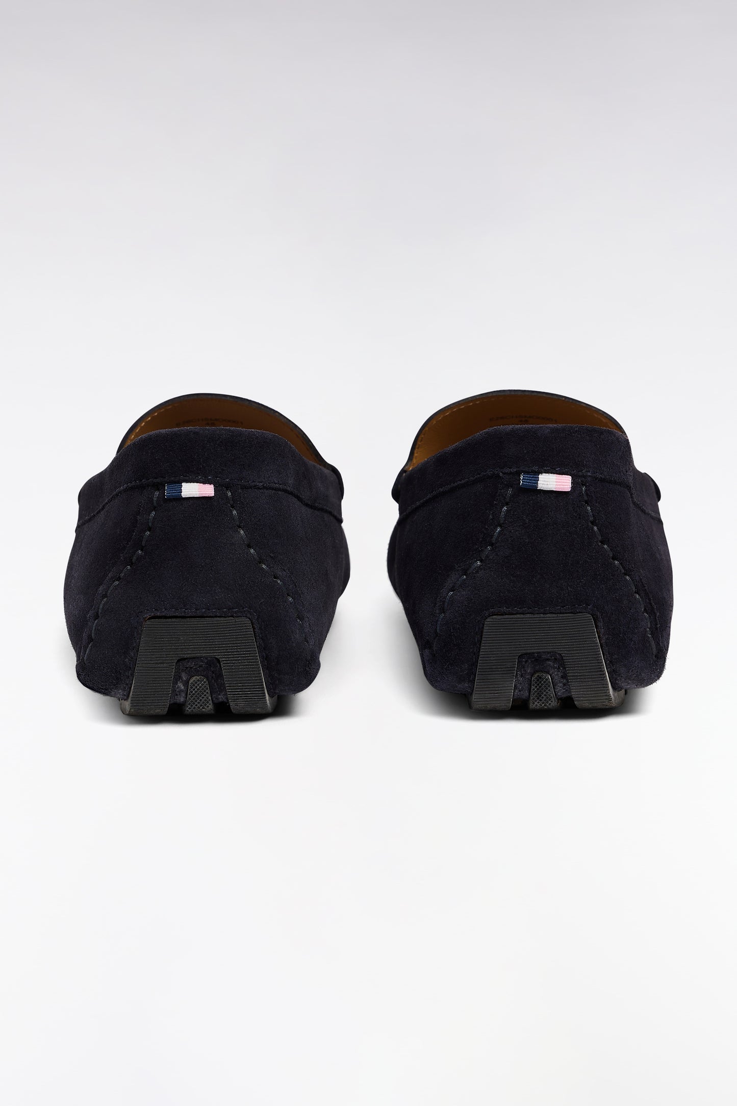 Mocassins en cuir suédé bleu marine