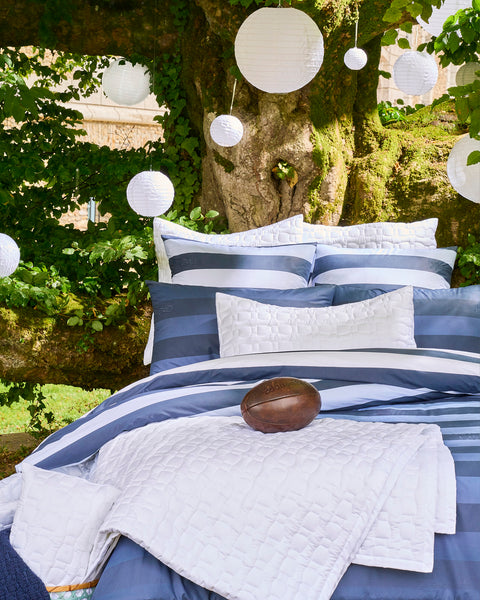 Navy cotton pillowcase - Image 2