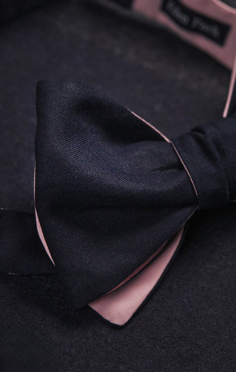 Nœud papillon marine upcyclé Pap'Atelier - Image 3