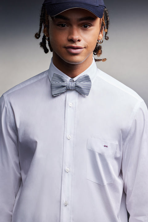 Upcycled striped bow tie Pap'Atelier - Image 1