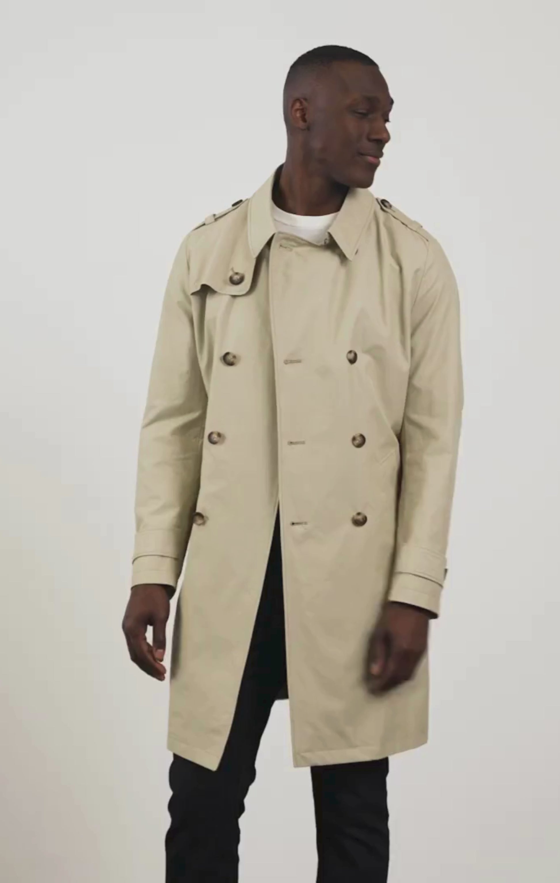 Trench coat déperlant beige