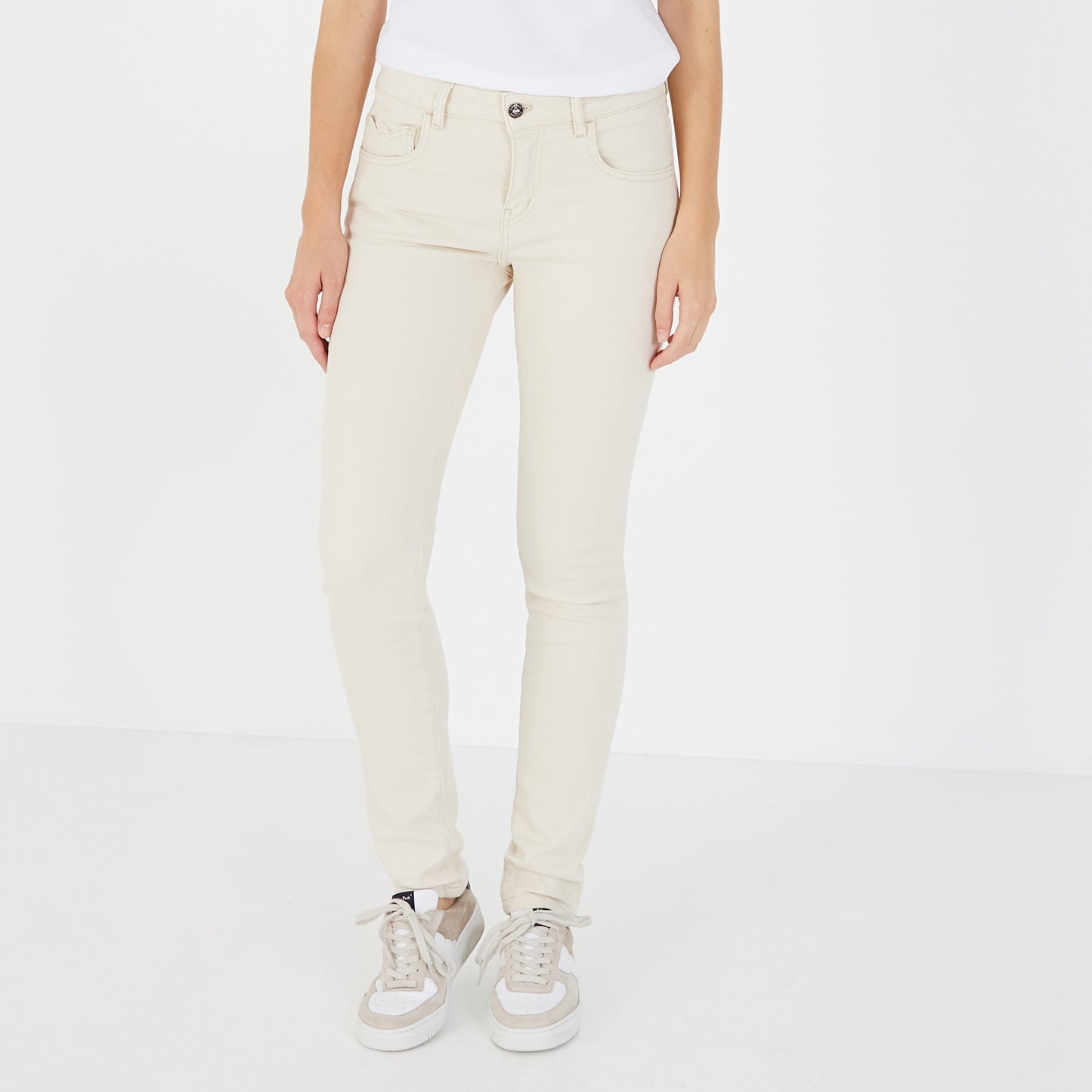 White cotton trousers
