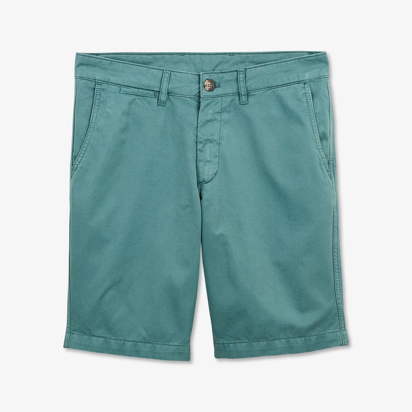 Plain green chino Bermuda shorts