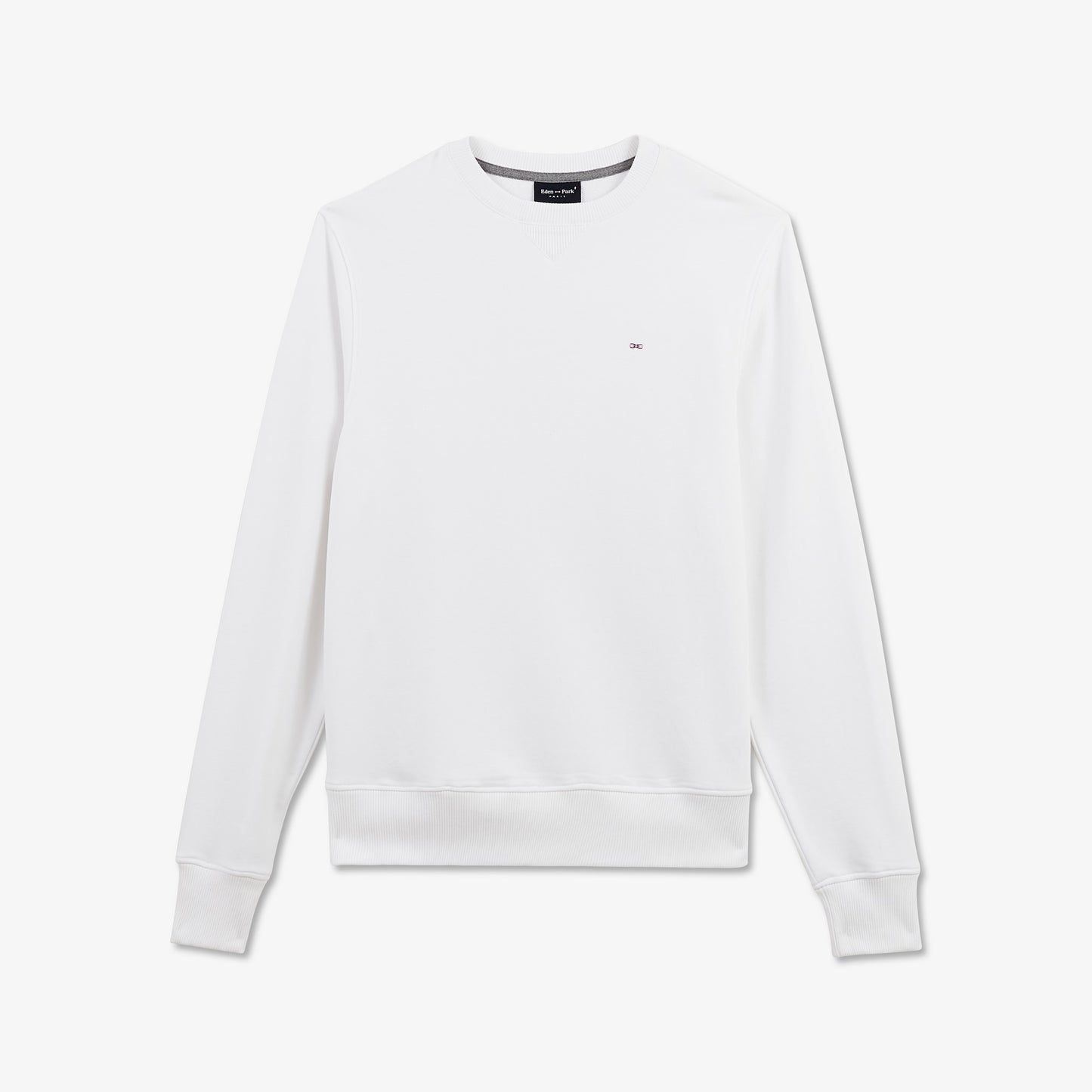 White sweatshirt in fleece