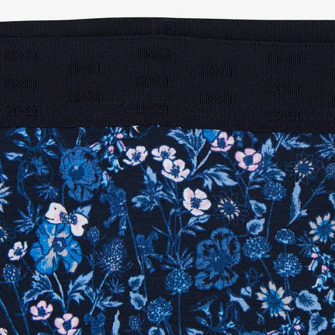 Dark blue panties with floral print - Image 3